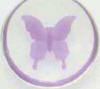 Purple Butterfly Blessing Stone Key Ring  1 1/2 inch stone with 2 inch key ring