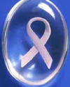 1 Dozen Worry Stone Awareness Pink Ribbon Key Ring - the pink awareness ribbon represents Breast Cancer  Each has a 1 1/2 inch stone with a 2" key ring