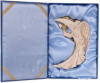 Reach for the Stars Angel Resin Ornament  4 1/2 inches high  The Resin Angel Ornament comes in an attractive gift box.  The box is approximately 6 1/2" high x 4 1/2" wide.
