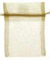 Angel Worry Stone Ivory  Organza Bag 3 inches by 4 inches