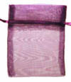 Angel Worry Stone Violet  Organza Bag 3 inches by 4 inches