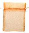 Angel Worry Stone Peach  Organza Bag 3 inches by 4 inches