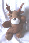 Bean Sprout Bean Bag Plush Roland the Reindeer 8 1/2 inches