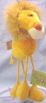 Gund String Bean Lemon Squash the Lion 9 inches by 6 inches long