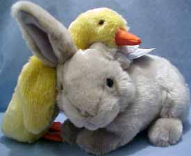 Easter Bunnies are perfect for the Easter Baskets.  We carry Russ Berrie Wishlings and many other Easter Merchandise!