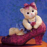 "It's Not Easy Filling Your Shoes" A Calico Kitten in an Elegant Pump 4 1/4 inches by 5 1/4 inches