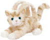 Gund Soft Plush Bootsie Orange Tiger Cat Full Body Purse with Handles - opens and closes with a zipper, machine washable and safe for all ages and is 12 inches.