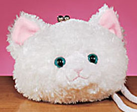 Gund has made beautiful Kitty Cat Purses for kids from 2 to 102!  Soft and cuddly but with Hand bag functionality!