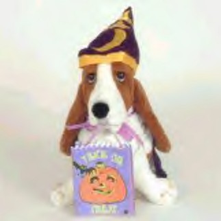 Celebrate the Spooky Holiday with these adorable Halloween Basset Hound Hush Puppies dressed as wizards, witches and more!