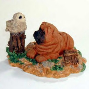 We have Shar Peis from stuffed animals to figurines and all are just adorable.  They are sure to please any Shar Pei fan!