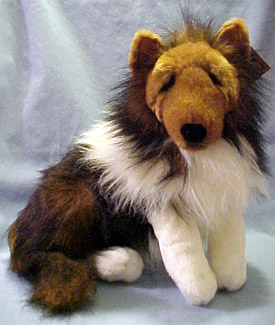 These cuddly soft plush Lou Rankin Shetland Sheepdogs are just adorable.  They are sure to please any Shetland Sheepdog fan!