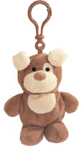 Adorable Clip On Key Chains with Plush Puppy Dogs as Treasure Keepers!