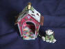 My Best Friend Christmas Ornament Dalmatian and Dog House 1 inch Dalmatian Figurine 2 1/2 inch High by 2 inches wide by 1 1/2 inches deep Dog House