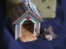 My Best Friend Christmas Ornament German Shepherd and Dog House 1 inch German Shepherd Figurine 2 1/2 inch High by 2 inches wide by 1 1/2 inches deep Dog House