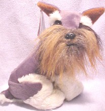 These Sterling Silver charms and plush stuffed animal Schnauzers are just adorable.  They are sure to please any Schnauzer fan!