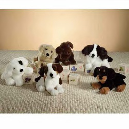These cuddly soft plush Sealyham Terriers are just adorable.