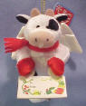 Gund Ornament Gift Tag Angel Cow 4 inches high