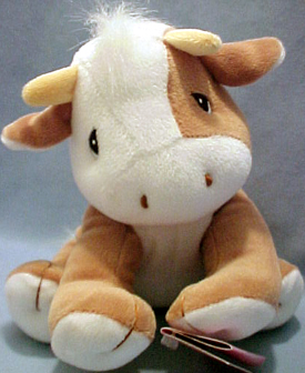 Precious Moments Tender Tail Farm Animal Bean Bag Plush Cows stuffed animals