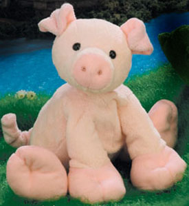Plump Pigs are sure to please!  We carry a large selection of plush and figurine animals.  The adorable Pigs are cuddly soft, chubby plush stuffed Farm Animals!