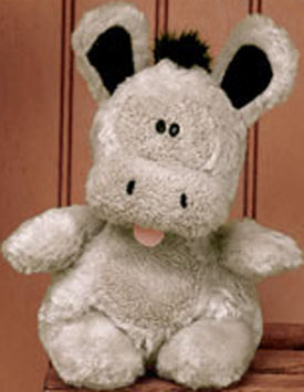 The adorable Farm Chubby Puffs are cuddly soft, chubby plush stuffed animal donkeys