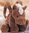 Gund Nilly Brown Horse Plush Purse - soft and cuddly with 2 handles and zipper closure (safe for ages over 3)  7 inches