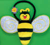 Gund Dazzle Bugs Yellow and Black Bumble Bee Purse - velvety soft plush (safe for ages over 3) 6 1/4 inches