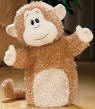 Gund Flapjack Monkey Hand Puppet - ultra soft plush fur, machine washable, safe for all ages 12 inches