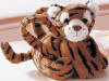  Gund Tasha Tiger Plush Purse - soft and cuddly with 2 handles and zipper closure 7 inches