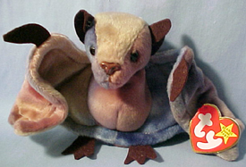 Beanie Baby plush stuffed animal Bats.
