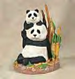 Lou Rankin, who is an artist and sculptor, captures the connection between man and animal through his trademark tender-eye expressions in his plush and figures. Dakin's Lou Rankin Collection of Panda Figurines are replicas of his creations!