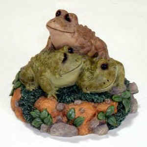 Dakin's Lou Rankin Collection of Frog Figurines are replicas of his creations in cold cast resin!