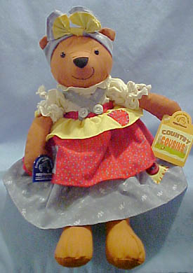 Adorable plush stuffed animal Bears all dressed up in their Sunday best make up the Country Cousins Series.