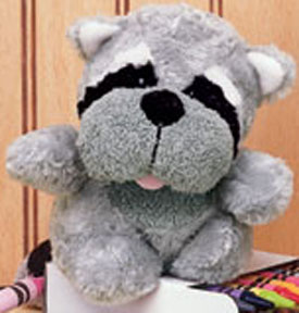 The adorable Raccoon Chubby Puffs are cuddly soft, chubby plush stuffed animals!