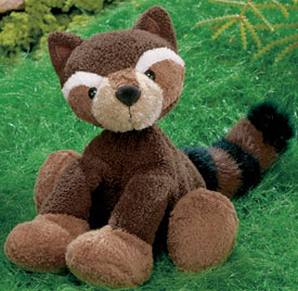 We have ADORABLE Raccoons stuffed full of fluff and ready to play!