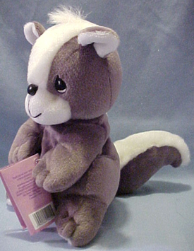 Precious Moments Tender Tail Wild Life Bean Bag Plush Skunks