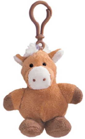 Adorable Clip On Key Chains with Plush Wild Animals as Treasure Keepers!
