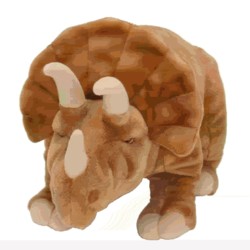 Dinosaurs Small to large stuffed animals! We have the flying ones and the walking ones!  From Brachiosaurus to Triceratops they ROAR with excitement!