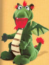 Gund Living Puppets LARGE Digger Mortimer Dragon Body Puppet - ultra soft plush fur, poseable wings, moveable head, neck and mouth 20 inches