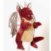 Silver Winged Dragon Hand Puppet - with roaring sound 12 inches