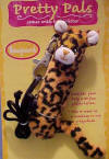 Pretty Pal Body Glitter Leopard Necklace or Key Chain (safe for ages 6 and up) 4 1/2 inches