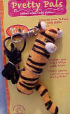 Pretty Pal Body Glitter Tiger Necklace or Key Chain (safe for ages 6 and up) 4 1/2 inches