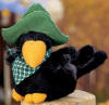 Gund Plush Pudgy Black Crow Stuffed Animal with Green Hat and Green Checkered Scarf Gund Plush Pudgy Black Crow Stuffed Animal with Green Hat and Green Checkered Scarf
- safe for all ages