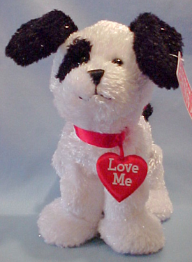 Gund Valentines Plush Love Me Mooch Puppy Dog Gund Valentines Plush Love Me Mooch Puppy Dog
- It has a red collar around its neck with a heart hanging from it which reads "LOVE ME".