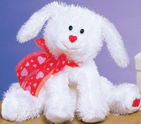 Gund Valentines Plush Brulee White Puppy Dog Red Hearts Gund Valentines Plush Brulee White Puppy Dog Red Hearts
- has a red scarf around its neck