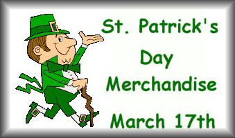 We have a great selection of St. Patrick's Day Merchandise