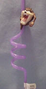 Looney Tunes Taz Silly Sipper Straw  12" Long