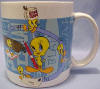 Looney Tunes Tweety and Sylvester Administrative Assistant Mug - THIS WOULD MAKE A GREAT GIFT FOR BOSS'S DAY. 3 3/4 inches high 3 1/2 inch diameter 1 1/2 inches handle