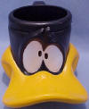 Looney Toons Daffy Duck Kids Cup 3 1/2 inches high 3 1/2 inch diameter 6 1/2 inches wide