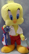 Looney Tunes Plush Tweety Going to Beach Florida 11 inches