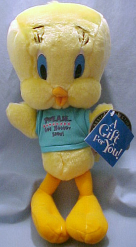 Click here to go to our Looney Tunes Tweety Get Well Cuddly Soft Plush